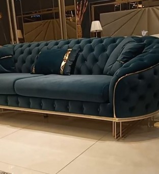 3 SEATER SOFA WITH FABRIC 